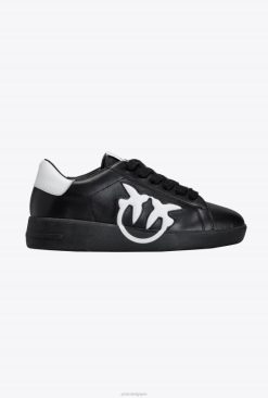 Pinko baskets plates avec logo B244D1071 baskets | noir blanc