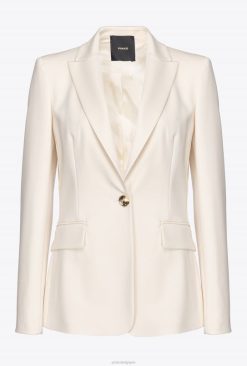 Pinko blazer à simple boutonnage B244D588 blazers | rose fumée blanche