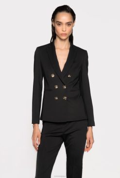 Pinko blazer avec boutons bijoux B244D570 blazers | limousine noire