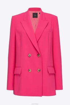 Pinko blazer oversize stretch B244D571 blazers | violet fuchsia