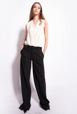 Pinko body portefeuille en jacquard B244D307 haut | rose fumée blanche