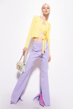 Pinko cardigan ouvert côtelé B244D514 gilet | vert - solfatare