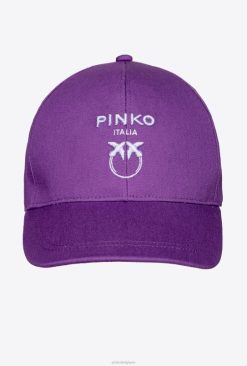 Pinko casquette de baseball des oiseaux d'amour B244D1261 chapeaux | lilas lavande