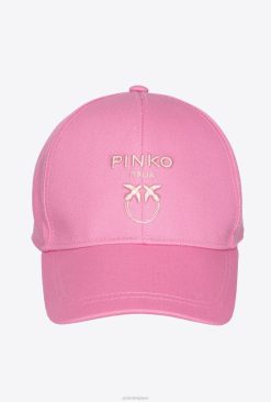 Pinko casquette de baseball des oiseaux d'amour B244D1263 chapeaux | liseron rose