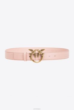 Pinko ceinture en cuir pour oiseaux d'amour B244D1002 ceintures | vieux rose-or antique