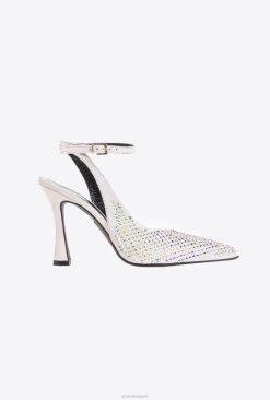 Pinko escarpins en daim avec strass B244D1083 chaussures | cristal