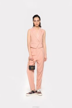 Pinko gilet court en satin B244D606 manteaux | camée rose