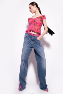 Pinko haut à imprimé fleuri B244D370 haut | multi fuchsia/rouge