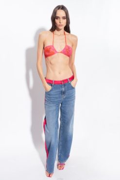 Pinko haut de bikini fleuri avec strass B244D945 maillots de bain | mult.rose/orange