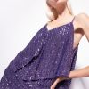 Pinko haut rayé à sequins B244D345 haut | lilas lavande