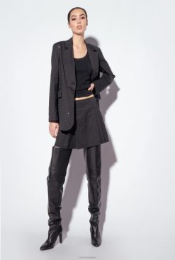 Pinko mini-jupe à strass Galleria B244D815 minijupes | limousine noire