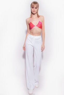 Pinko pantalon évasé stretch B244D666 pantalons décontractés | nuage blanc