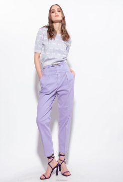 Pinko pantalon style bustier avec ceinture B244D859 jeans | violet