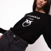 Pinko pull oiseaux d'amour B244D527 pulls | noir blanc