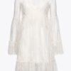 Pinko robe en dentelle B244D171 robes courtes | nuage blanc
