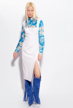 Pinko robe midi avec fente B244D77 robes mi-longues | nuage rose