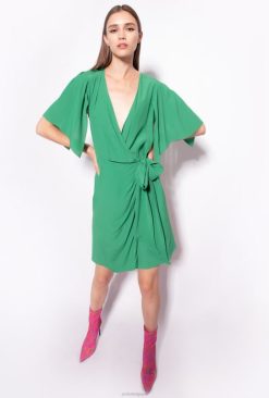 Pinko robe portefeuille en crêpe marocaine B244D161 robes courtes | amazone