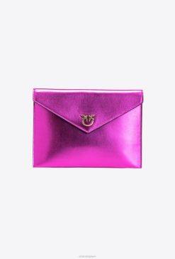 Pinko sac plat laminé B244D1201 pochettes | or rose-vieilli