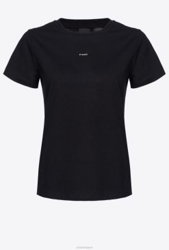 Pinko t-shirt avec micro B244D412 tee-shirt | limousine noire